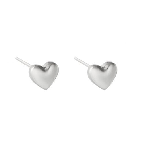 Earrings Heart - Silver