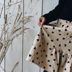 Skirt with hearts