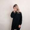 Schwarzes Pullover Kleid Damen