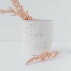 Weiße Tasse Keramik
