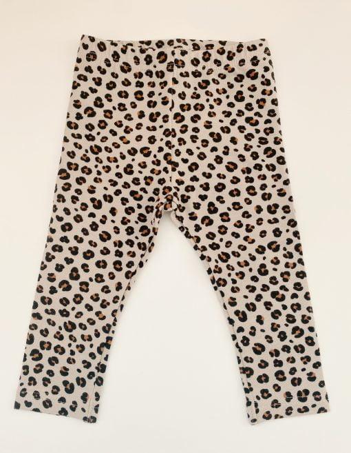 baby pants with leopard print