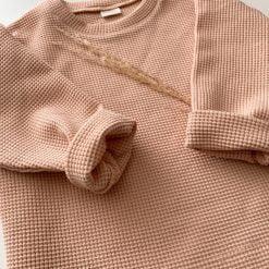 longsleeve with waffle structure sand