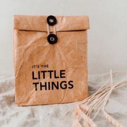 paper cooler bag with text