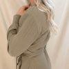 wrap dress ladies green