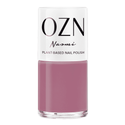bottle of plant-based nail polish pink