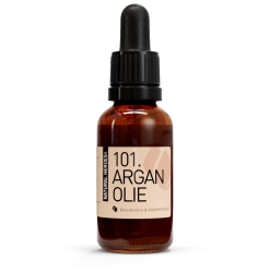 bottle of organic argan oil