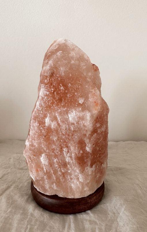 pink chunk himalayan salt lamp