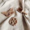 wooden cutters butterfly and flower and wooden scoop