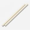 two cream-colored silicone straws