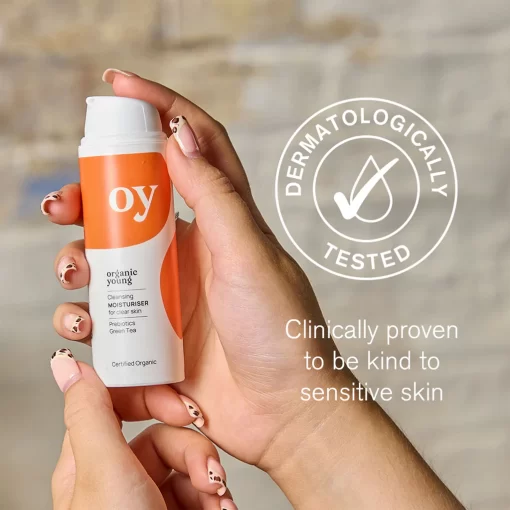 Green People Oy! Cleansing Moisturizer – natural day cream for teenagers against pimples