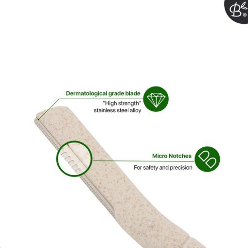 Dermaplaning-Tool aus Weizenstroh – plastikfreie Alternative