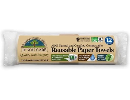 Milieuvriendelijke wasbare keukenpapier doekjes van If You Care